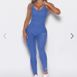Bombshell Sportswear Blue Crossback Jumpsuit